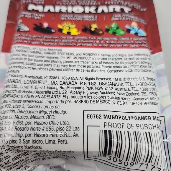 New Nintendo Monopoly Gamer Mario Kart Donkey Kong Power Pack Game Piece - Picture 6 of 8